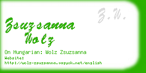 zsuzsanna wolz business card